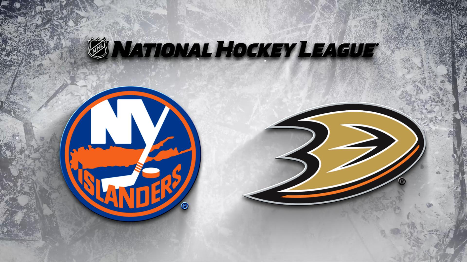 new york islanders vs anaheim ducks