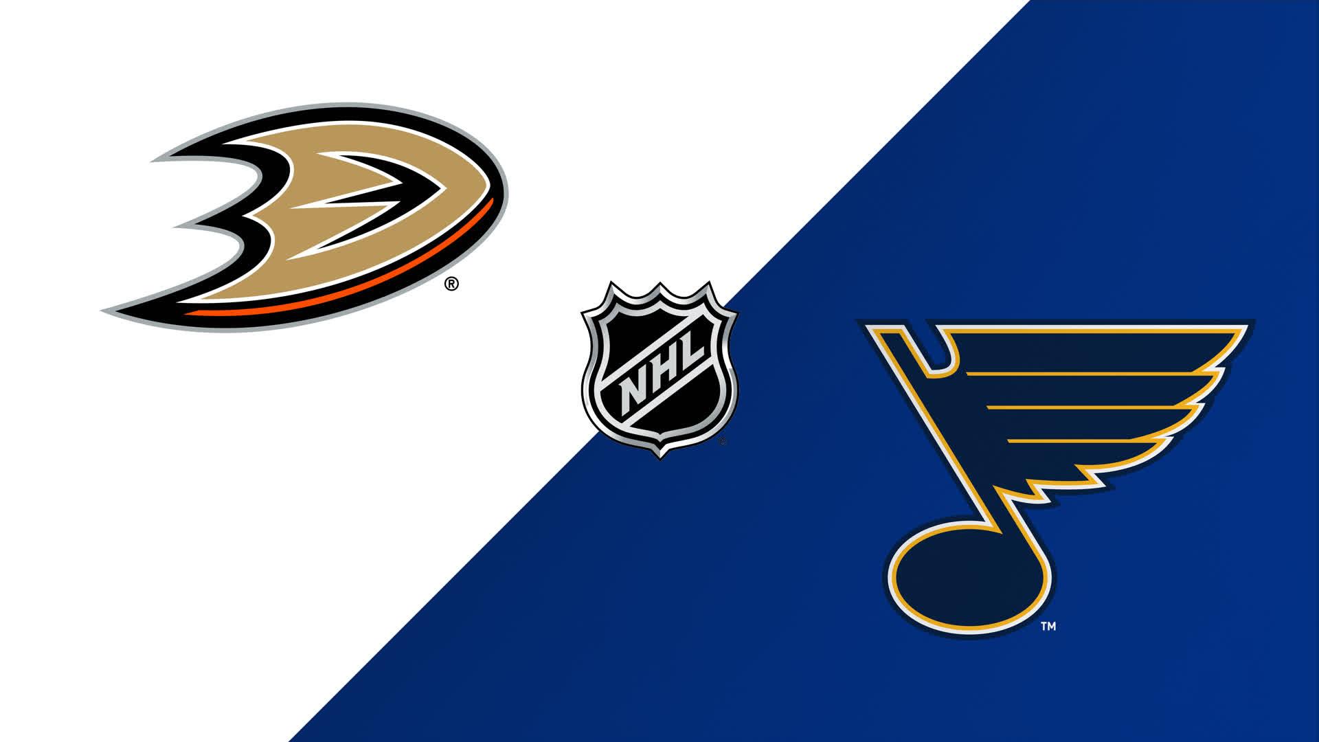 St louis blues vs anaheim ducks